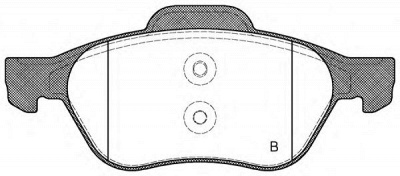 OPEN PARTS bpa096200 -  Комплект тормозных колодок, дисковый тормоз